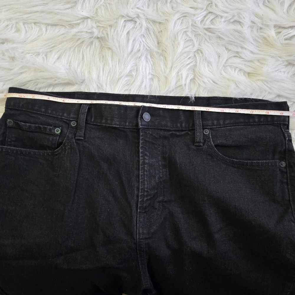 OLD‎ NAVY Jeans Men's 38x34 Relaxed Slim Tapered Denim Black Built in Flex